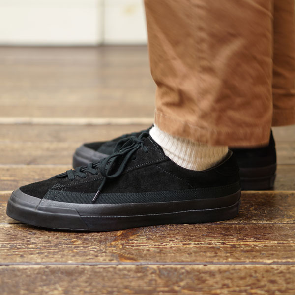 アサヒ(28.5cm) ASAHI BELTED LOW SUEDE - BLACK