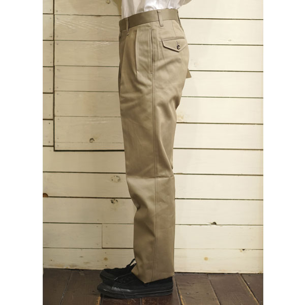 バーンストーマー BARNSTORMER マッカーサー2 2タックトラウザー MACARTHUR2 2TUCK TROUSER 1945P KHAKI