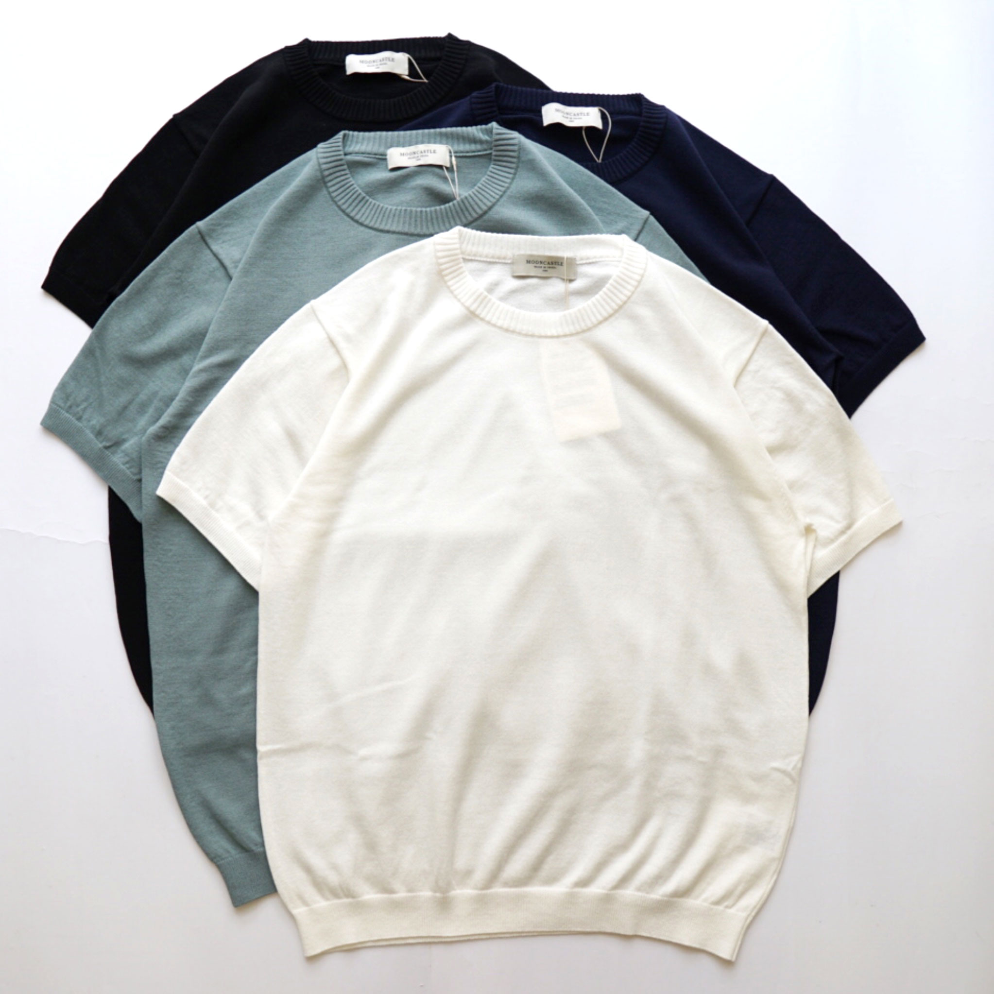 MOON CASTLE アイスコットン　2枚セット ムーンキャッスル MOON CASTLE アイスコットン S/S クルーネック