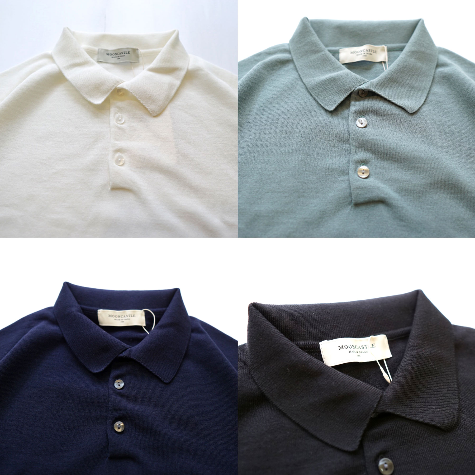 ムーンキャッスル MOONCASTLE アイスコットン S/S ポロシャツ