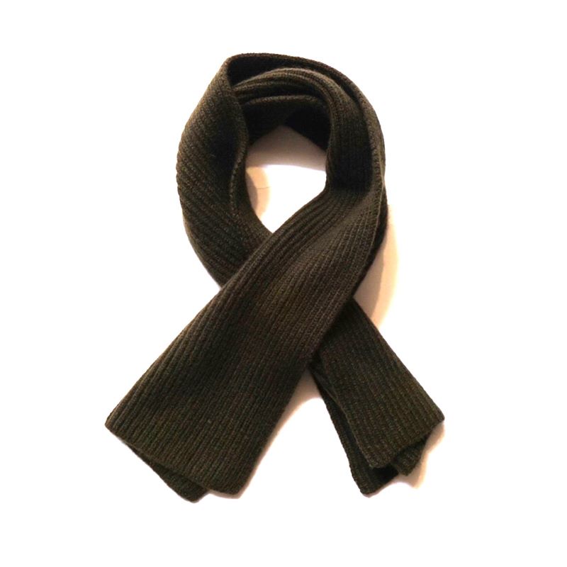 MOONCASTLE CASHMERE SCARF ブラウン MOONCASTLE ムーンキャッスル カシミヤ100％ 片畔ロングマフラー