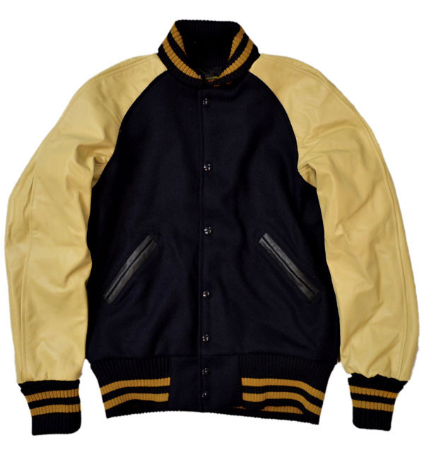 スクーカム Skookum Awardjacket アワードジャケット スタジャン Navy Cream スクーカム Skookum Awardjacket アワードジャケット スタジャン Navy Cream